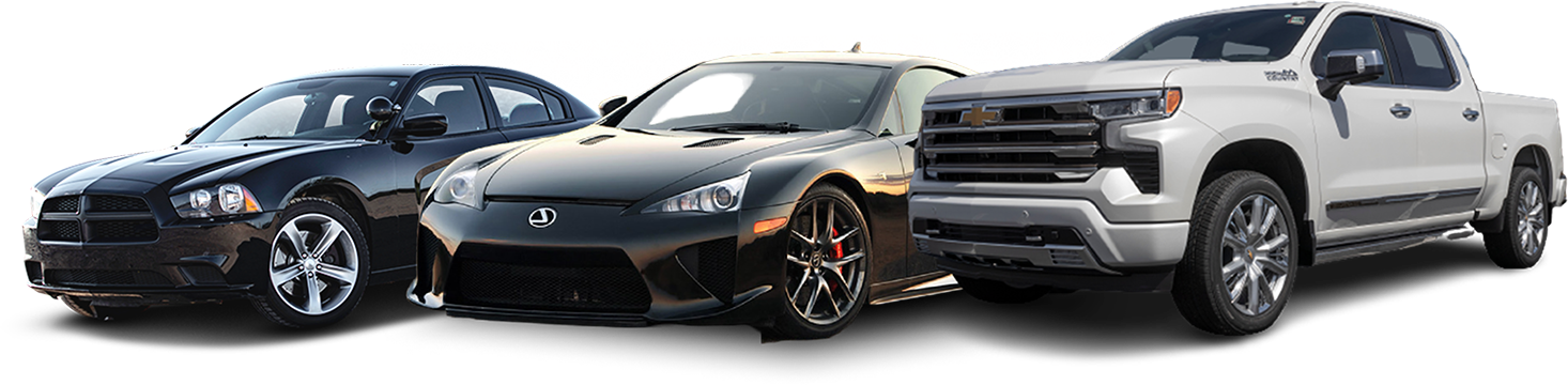 An RV, a car and a boat trailer | Space Center Automotive of Clear Lake